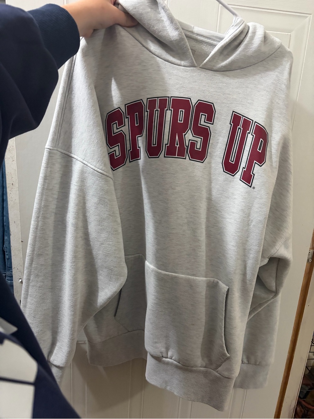 Gray "Spurs Up" Pullover Hoodie